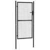 vidaXL Vrtna mrežasta vrata iz pocinkanega jekla 100 x 175 cm siva
