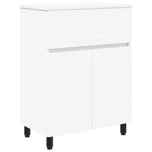 vidaXL Kopalni&scaron;ka enota Bela 60 x 35 x 80 cm Inženirski les