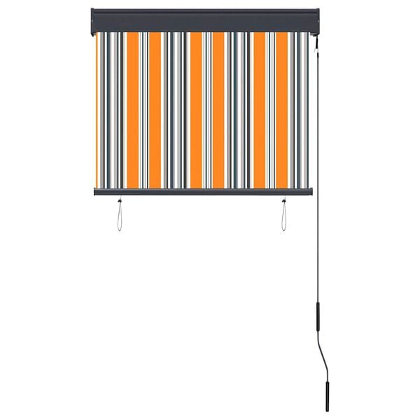 vidaXL Zunanje rolo senčilo 80x250 cm rumeno in modro