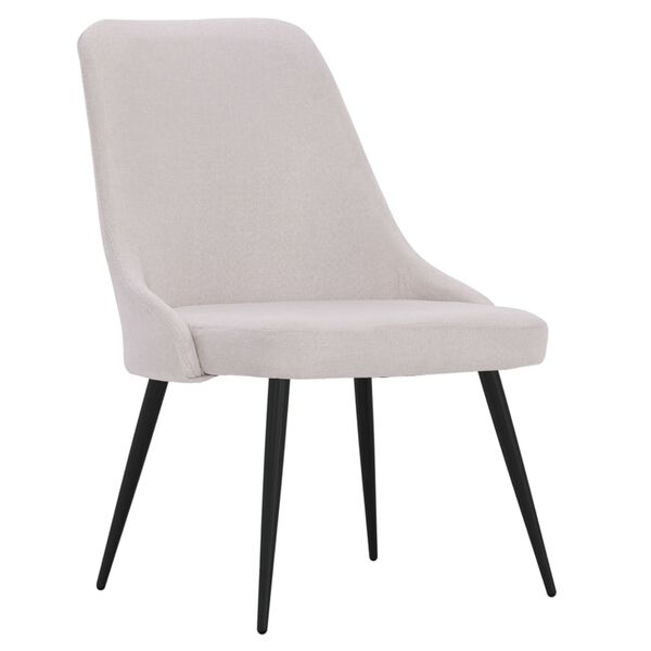 vidaXL Jedilni stoli 6 kosov krem blago