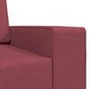 vidaXL Sofa postelja 200cm Vinorodna rdeča blago