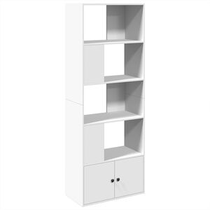 vidaXL Knjižna omara bela 70x36x189 cm inženirski les