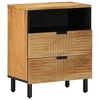 vidaXL Nočna omarica Brown 50x33x60 cm Masivni les Mango