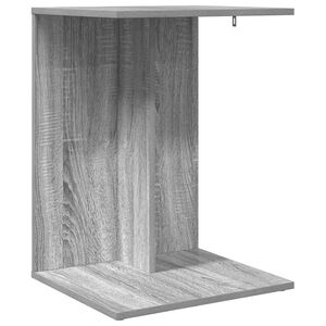 vidaXL Stranska miza Siva Sonoma 45 x 40 x 62,5 cm Inženirski les