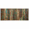 vidaXL Naglavna deska Multicolor 120 cm Masivni les Reclaimed
