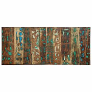 vidaXL Naglavna deska Multicolor 120 cm Masivni les Reclaimed