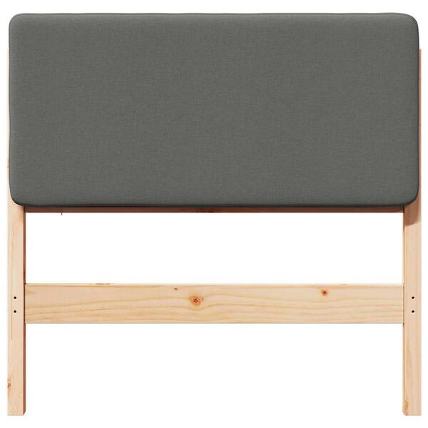 vidaXL Tapecirano vzglavje z vzglavjem Rjava in svetlo siva 80 cm