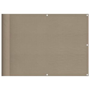 vidaXL Balkonsko platno taupe 75x700 cm 100 % poliestrski oxford