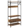 vidaXL Garderobna omara Star les 89 x 39 x 184,5 cm Konstruiran les