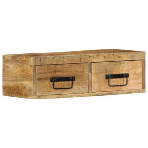 vidaXL Stenska TV omarica 60x30x19 cm trden robusten mangov les