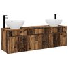vidaXL Komplet omaric za kopalnico 3 kos Star les 49 x 44,5 x 66,5 cm