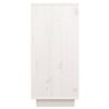 vidaXL Komoda bela 60x34x75 cm trdna borovina