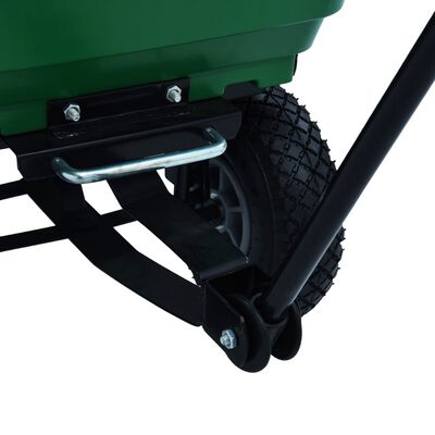 vidaXL Vrtni ročni voziček 300 kg 75 L zelen