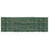 vidaXL Balkonsko platno s temno zelenim listjem 500x150 cm