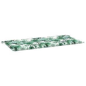 vidaXL Blazina za stol Oxford tkanina Vzorec listja 100 x 50 x 3 cm