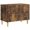 vidaXL Nočna omarica Dimljen hrast 62 x 34,5 x 48 cm Inženirski les