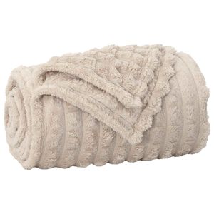 vidaXL Odeja Bež 150 x 130 cm 0.45 kg Flis