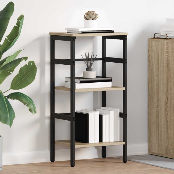 vidaXL Knjižna polica Sonoma hrast 40 x 29,5 x 81 cm Konstruiran les