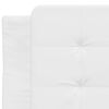 vidaXL Posteljni okvir brez vzmetnice Zadar bel 100x203 cm umetno usnje