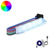 vidaXL LED trak 12 kos Črna in bela Baker in plastika