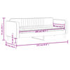 vidaXL Dnevna postelja z vzmetnico roza 80x200 cm žamet