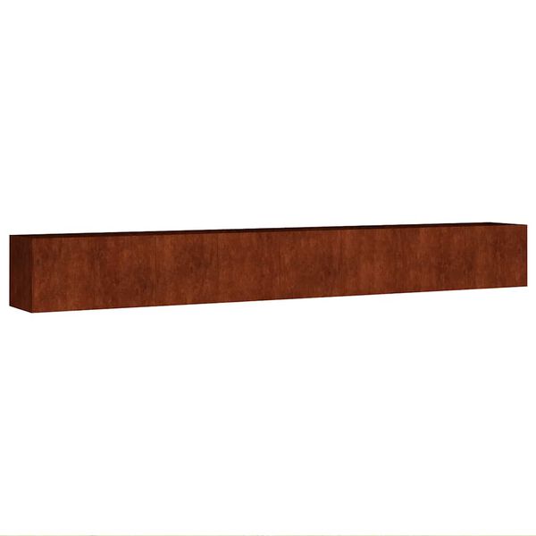 vidaXL Vrtna visoka greda 360x40x40 cm corten jeklo