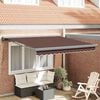 vidaXL Avtomatsko zložljiva tenda rjava 300x250 cm