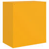 vidaXL Komoda gorčično rumena 67x39x73 cm jeklo