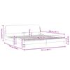 vidaXL Posteljni okvir Dover rjav 200x200 cm umetno usnje