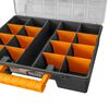 vidaXL Škatla za sortiranje 2 kosa s predelki 360x250x85 mm PP