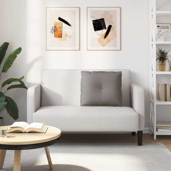 vidaXL Poglavni vzglavnik Taupe 60 x 19 x 50 cm blago