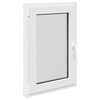 vidaXL Okno za klet RISOR 60 x 80 cm PVC in steklo Bela
