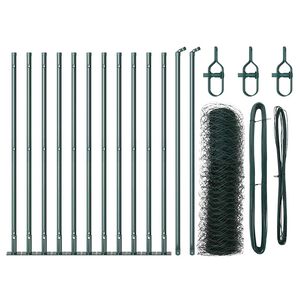 vidaXL Steber ograje. Zelena