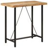 vidaXL Barska miza 110x55x107 cm trden mangov les in železo