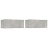 vidaXL TV omarica 2 kosa betonsko siva 80x30x30 cm inženirski les