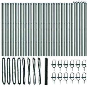 vidaXL Heksagonalna podpora za ograjo 100 x 1,6 m Jeklo s PVC premazom