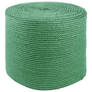 vidaXL 4 mm Zelena 100% Tossa jute