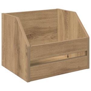 vidaXL &Scaron;katla za vinilne albume Artisan hrast 38 x 30 x 29 cm