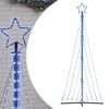 vidaXL LED božično drevo 447 LED modra 250 cm