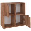 vidaXL Knjižna omara rjavi hrast 60x27,5x59,5 cm inženirski les