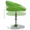 vidaXL Barski stolček zeleno umetno usnje