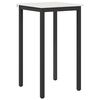 vidaXL Barska miza Bela 60 x 60 x 105 cm Masivno borovo les