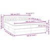 vidaXL Box Spring postelja z vzmetnicami Roza 180x210 cm Velvet