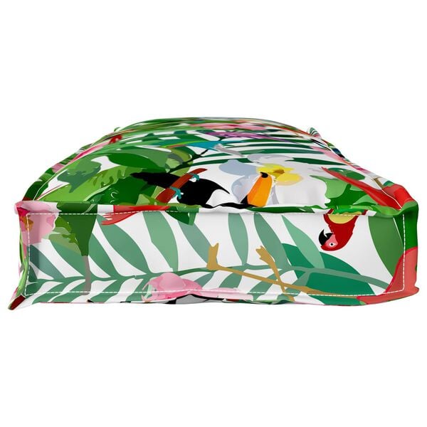 vidaXL Blazina Cvetlični večbarvno 110 x 40 x 8 cm Oxford tkanina