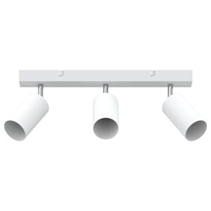 vidaXL Stropni reflektor s sredi&scaron;či Bela 38 x 6 x 16 cm Kovina