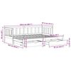 vidaXL Izvlečna dnevna postelja s predali brez vzmetnice 80x200 cm