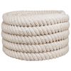 vidaXL Vrv iz jute 30 mm Bela 100% Tossa jute