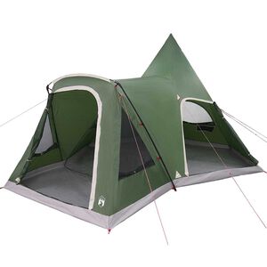 vidaXL Teepee &scaron;otor za 5 oseb 5 oseba Zelena