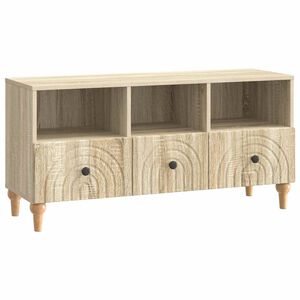 vidaXL TV omarica Sonoma hrast 102 x 34,5 x 50 cm Konstruirano leseno