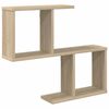vidaXL Stenska polica Sonoma hrast 60 x 12 x 50,5 cm Inženirski les